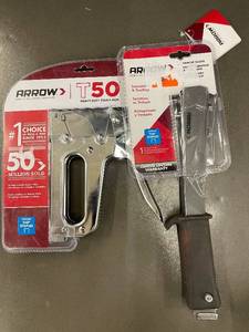 Arrow T50 Heavy Duty Staple Gun & Hammer Tacker - 2-Pack