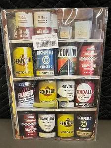 box c - Vintage Gas Station Tin Signs - Oil Ads 8x12 in