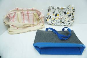 lot 23 image: Madden Girl Large Tie-Dye Travel Bag NEW Felt Tote Bag Weekender Bag white-black-yellow floral  Canvas