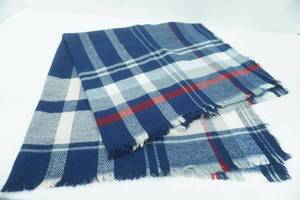 lot 103 image: Womens Scarf. Navy Blue, Red greybeige