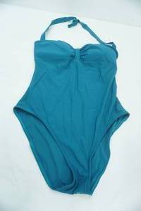lot 158 image: NWT Calvin Klein Swimwear Size 10. Teal 1 Piece Suit, Halter-Top