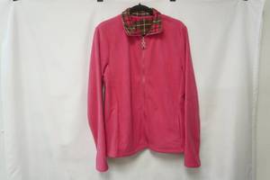 lot 182 image: NEW Pink Fleece Zip-Up Sweatshirt Size L