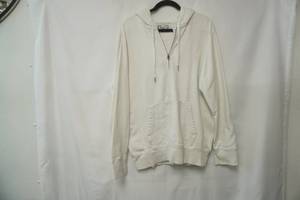 lot 185 image: American Eagle White Zip-Up Sweatshirt Size L