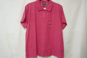 lot 212 image: NWT Karen Scott Size L Pink Polo Shirt