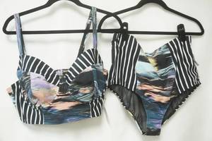 lot 265 image: NWT Torrid 2-Piece Bikini. Underwire Top, High-Waisted Bottoms
