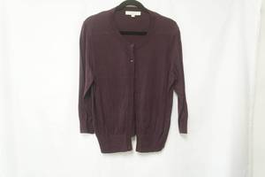 lot 307 image: Loft Size L Plum Color Cardigan