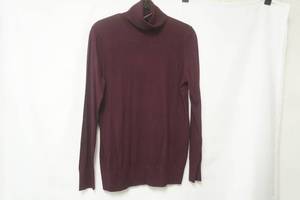 lot 309 image: Ann Taylor Burgundy Knit Turtleneck. Size L