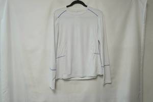 lot 329 image: White Long Sleeve Athletic Top. Prana Size M