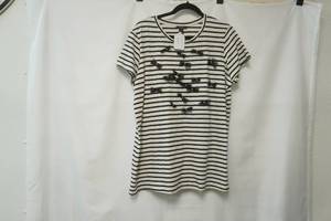lot 406 image: Halogen size XXl striped blouse with bows