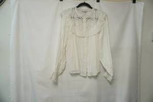 lot 459 image: Miss Selfridge size 8 white cotton button up blouse
