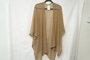 lot 468 image: Tan Glitter Shrug (no size LXL)