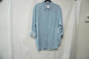 lot 481 image: NWT Sonoma Denim Button up. Size XL