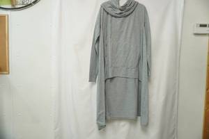 lot 573 image: Grey Cowl neck sweater dress (short in the front, long in the back)