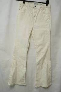 lot 612 image: Bershka White Flare Jeans Size 10