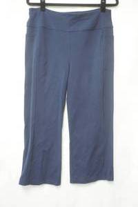 lot 625 image: Sketchers Los Angeles Size XL black wide leg capri leggings