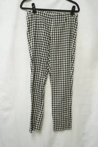 lot 645 image: J. Jill essential cotton stretch size 6 black & white checkered slacks