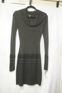 lot 856 image: NWT IZ Byer black sweater dress,size L