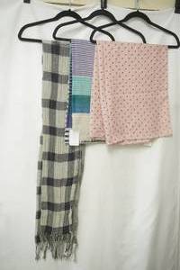 lot 889 image: J Crew polka dot,plaid pure wool, check scarves