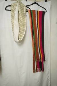 lot 894 image: Round scarf, multi colored long scarf