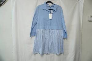lot 703 image: NWT English Factory L dress  blue with stripes