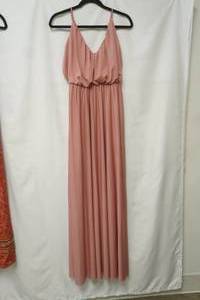 lot 714 image: Asos Design spaghetti strap dress blush colored size 10