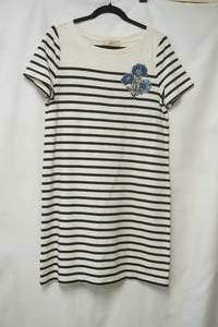lot 716 image: NWT Loft knit black white stripe dress size m
