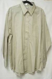 lot 731 image: Pierre Cardin tan dress shirt size 17  12