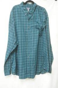 lot 738 image: Van Heusen button down shirt  blue size 4xl