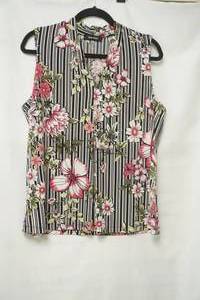 lot 759 image: Nine west sleeveless blouse ,floral size L