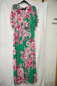 lot 811 image: Colleen lopez Floral floor length dress size 2x