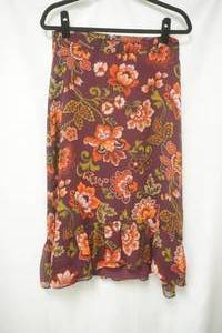lot 842 image: NWT Loft Marron print skirt size 10