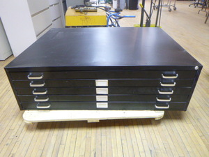 lot 45 image: 5-Drawer BlueprintFlat File Cabinet