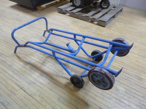 lot 49 image: Industrial 4-Wheel Drum TruckDolly