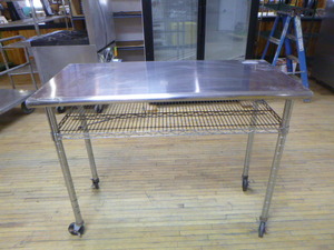 lot 69 image: Stainless Steel Top Work Table