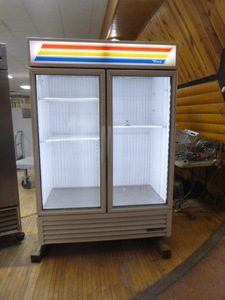 lot 2 image: True Glass 2-Door Freezer