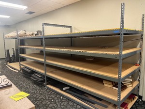 lot 1 image: Industrial Steel Warehouse Shelving Rack - Storage Unit #1 - CONTENTS NOT INCLUDED