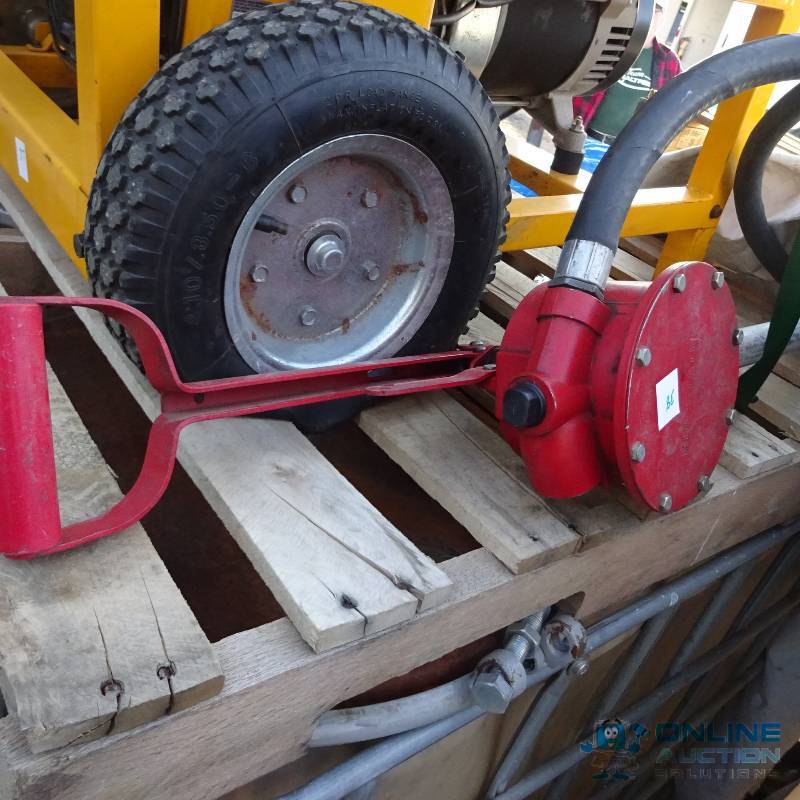 lot 38 image: Mid states barrel hand pump.