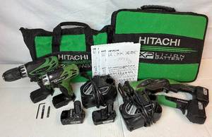 lot 62 image: Hitachi Cordless Tool Set