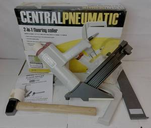 lot 82 image: Central Pneumatic 2 in 1 Flooring Nailer for Hardwood Floors