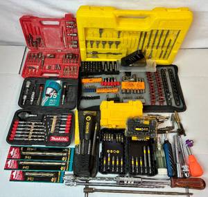 lot 109 image: Large Assortment of Screwdriver Bits, Hex Bit Sockets, Nut Bit Driver Sets and More