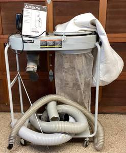 lot 4 image: Delta Dust Collector Model 50-760 with Hoses and Adapter