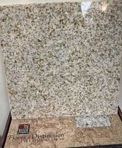 lot 133 image: Golden Sand Granite Natural Stone Tile 12 x 12 - 50 pieces