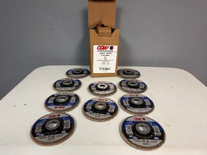 lot 6 image: CGW Abrasives Flap Disc Z3 4 12 x 78 (New) Qty 10