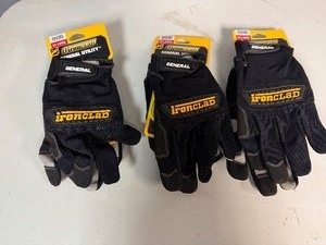 lot 17 image: Iron Clad General Utility XXL Gloves (Qty 3) NEW