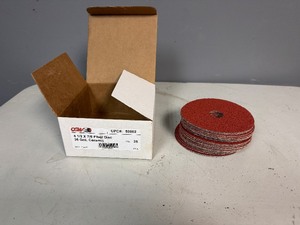 lot 29 image: CGW Abrasives Fiber Disc 4 12 x 78 36 Grit, Ceramic (Qty 20) NEW