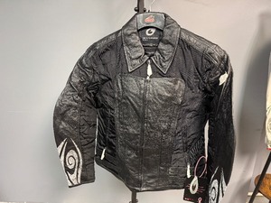 lot 37 image: Black Womens Biker Jacket Womens Size 12