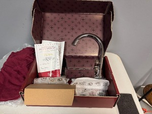 lot 53 image: Rohl Italian Country Collection Widespread Lavatory Faucet Polished Crome