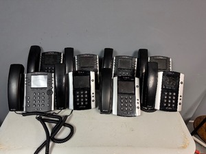 lot 57 image: Poly Com Desktop Phones (Qty 8)