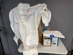 lot 86 image: Tyvek and 3M Coveralls