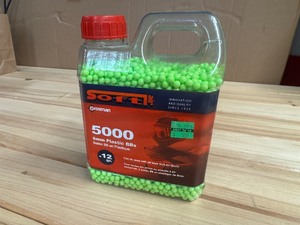 lot 96 image: Crosman 6MM Green Plastic Airsoft BBs 5000 Rounds